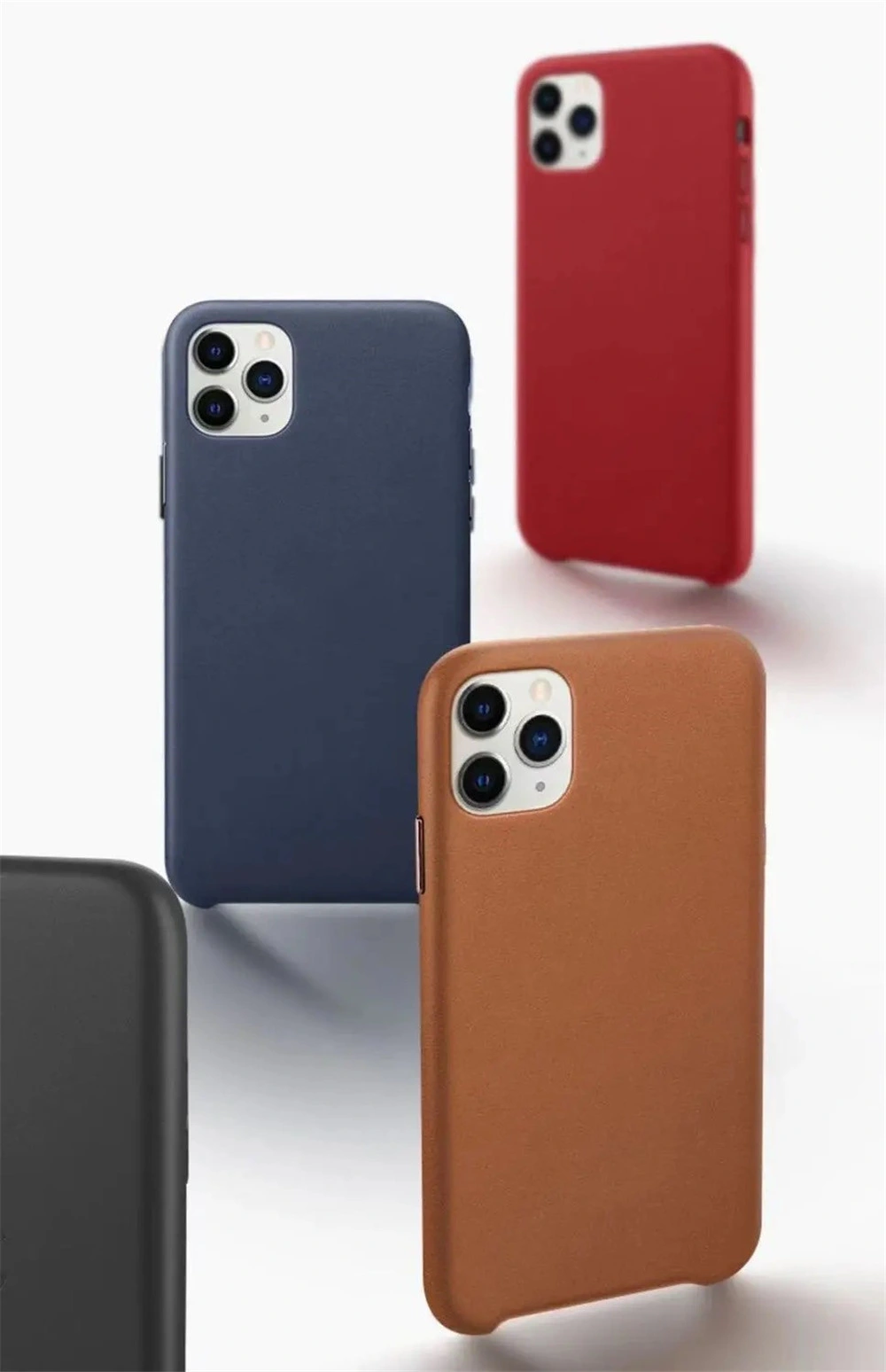 Genuine PU Leather Phone Case for iPhone 11 PRO Max Original Luxury Back Cover for iPhone 12 PRO X Xr Xs Max Mini Case with Box