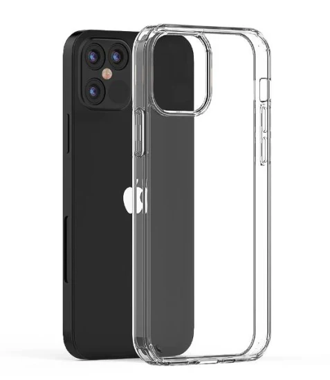 La mejor cubierta de la caja del teléfono celular móvil transparente transparente de acrílico TPU para iPhone 11 12 13 14 Plus PRO Max Funda trasera a prueba de golpes