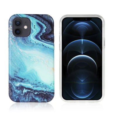 Estuche protector para teléfono celular IMD Marble para iPhone 11 12