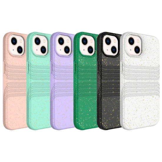 Funda de teléfono con collar de silicona biodegradable con cordón para iPhone 14 PRO Xs Max Xr X 13 12 11 Plus, funda con correa para collar cruzado