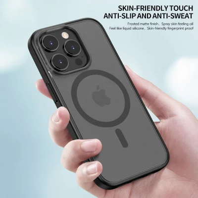 Funda magnética para iPhone 14 PRO Max, antihuellas, antiarañazos, funda para teléfono móvil, compatible con Magsafe para iPhone 14