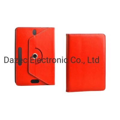 Chiness rojo PU cuero con soporte funda protectora para tableta pulgadas banda elástica para Samsung Huawei Xiaomi Pad Case