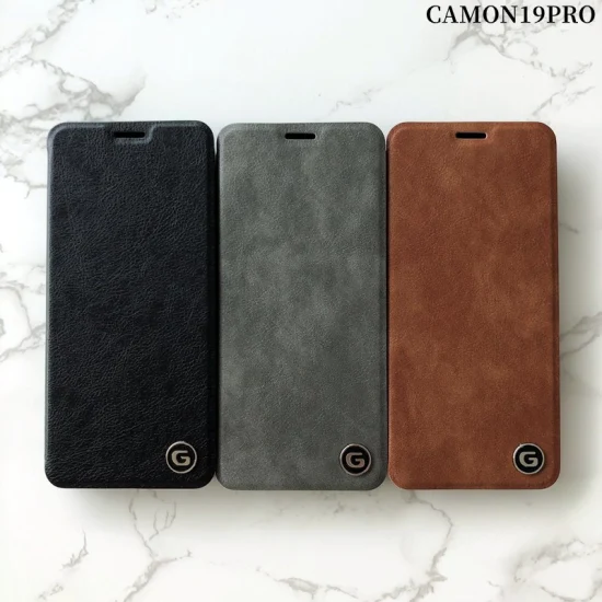 Venta al por mayor Funda de teléfono de cuero TPU + PC + PU para Infinix Smart7 + Smart7 HD Flips Cover