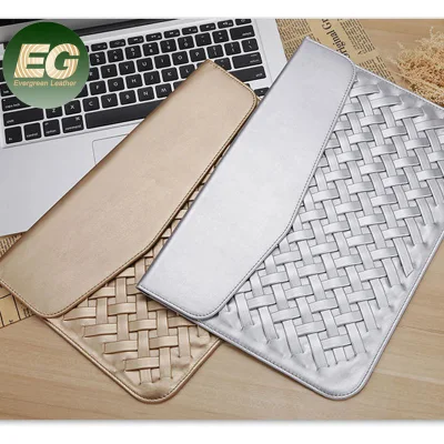 Bolsa tejida Sh2030 para MacBook Air Luxury Universal PRO iPad Tablet Funda de cuero Funda para computadora portátil personalizada