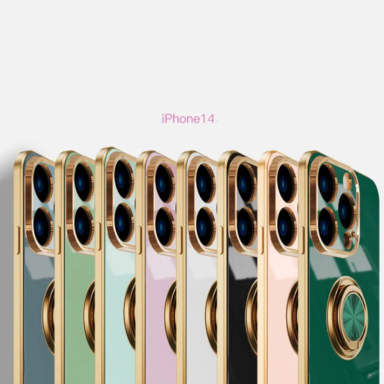 Nueva caja de teléfono celular de moda de llegada para iPhone 13 PRO 14 PRO Max con anillo magnético