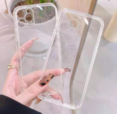 Fundas de teléfono transparentes de TPU suave para iPhone X 11 12 13 14 Min PRO Max