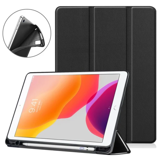 para iPad 10.2 pulgadas Tablet Case con portalápices para iPad 10.2 9th 8th 7th