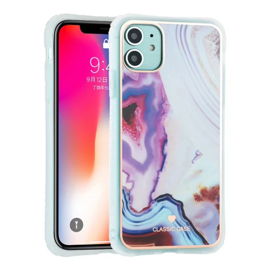 Funda para teléfono móvil para iPhone12 PRO Max OEM/ODM IMD Funda de mármol TPU