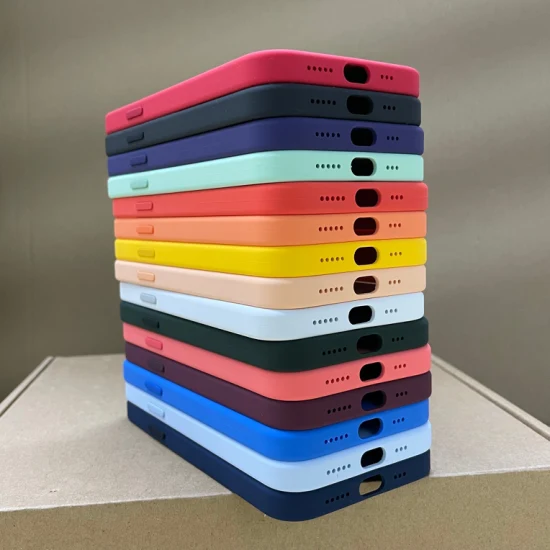 Funda de teléfono suave Fundas de silicona coloridas Funda de teléfono Magsafe para iPhone 13 12 PRO Max 14 11 Xs Xr