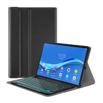 Funda de cuero con teclado retroiluminado RGB para Lenovo Tab M10 Plus, funda para tableta de 10,3 pulgadas X606, ventas al por mayor